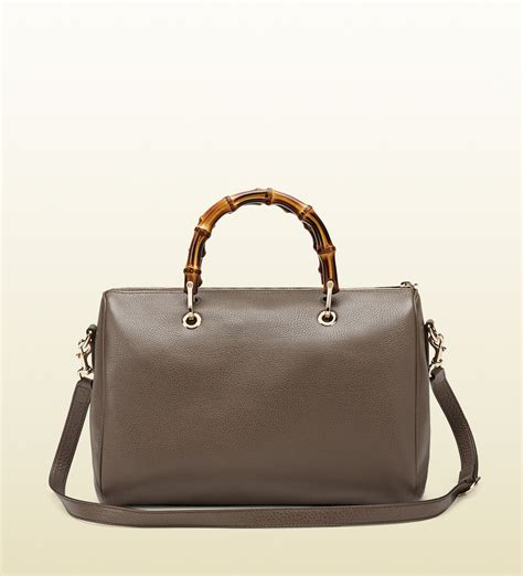 gray gucci bamboo shoulder bg
